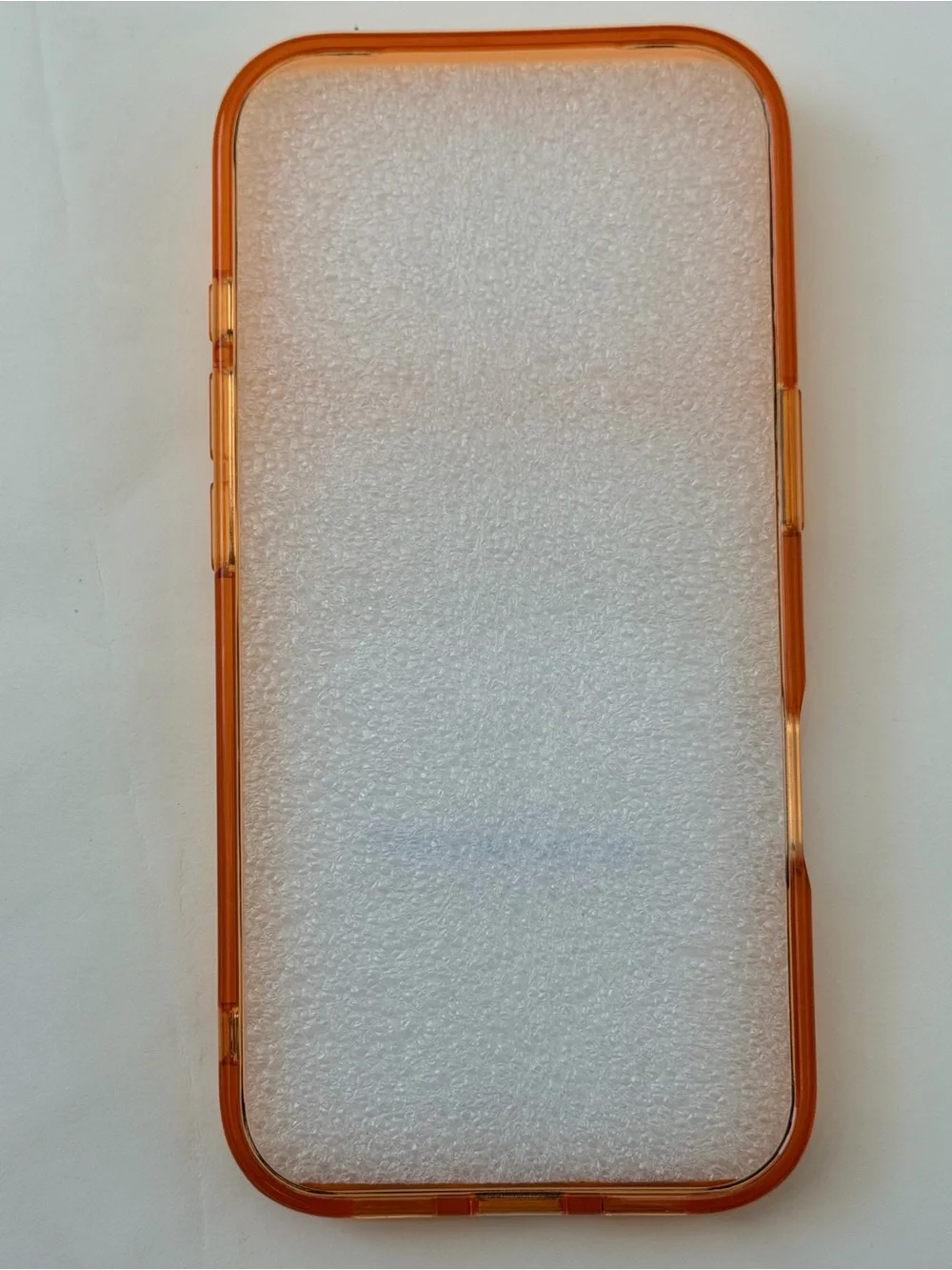 Iphone 17 pro Clear Orange Protective Phone Case for iPhone - Transparent Orange